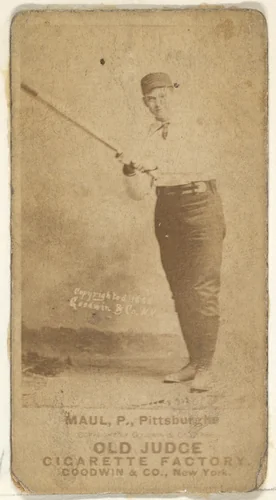 Al Maul, Pitcher, Pittsburgh, from the Old Judge series (N172) for Old Judge Cigarettes by Goodwin & Company, photograph, 1888