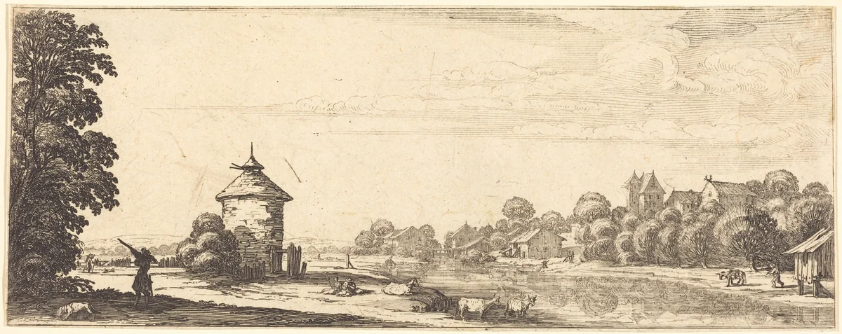 The Dovecot by Jacques Callot, print, 1633-1635