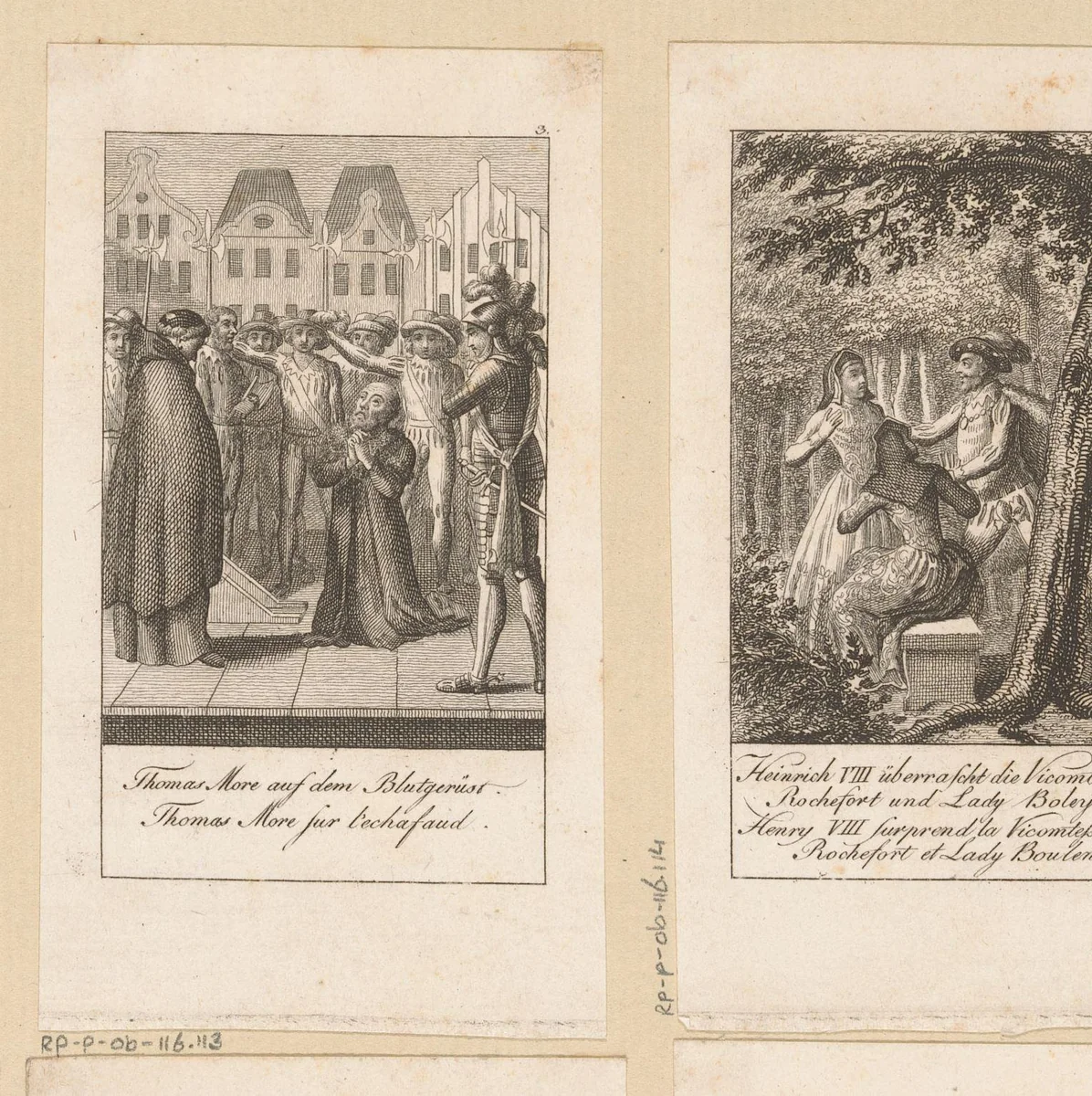 Voorstelling uit de geschiedenis van Hendrik VIII by Christian Gottlieb Geyser, print, 1796