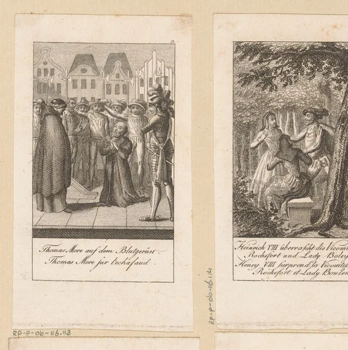 Voorstelling uit de geschiedenis van Hendrik VIII by Christian Gottlieb Geyser, print, 1796