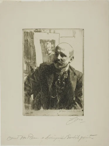 Georg von Rosen by Anders Zorn, print, 1893