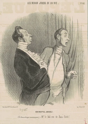 Un nouvel anobli by Honoré Daumier, print, 1845