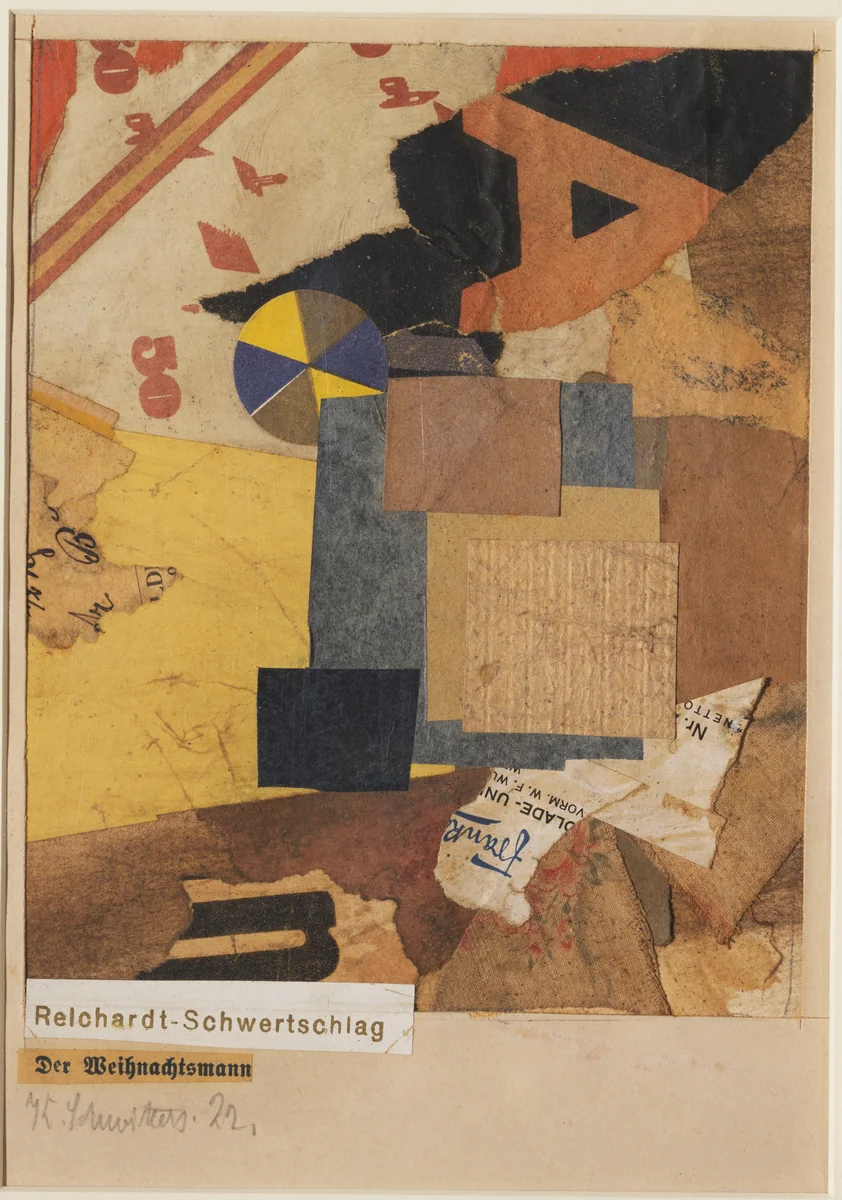Santa Claus by Kurt Schwitters, drawing, 1922