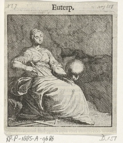 Erato by Pieter Nolpe, print, 1650