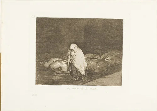 The Beds of Death, plate 62 from The Disasters of War by Francisco José de Goya, print, 1812-1815