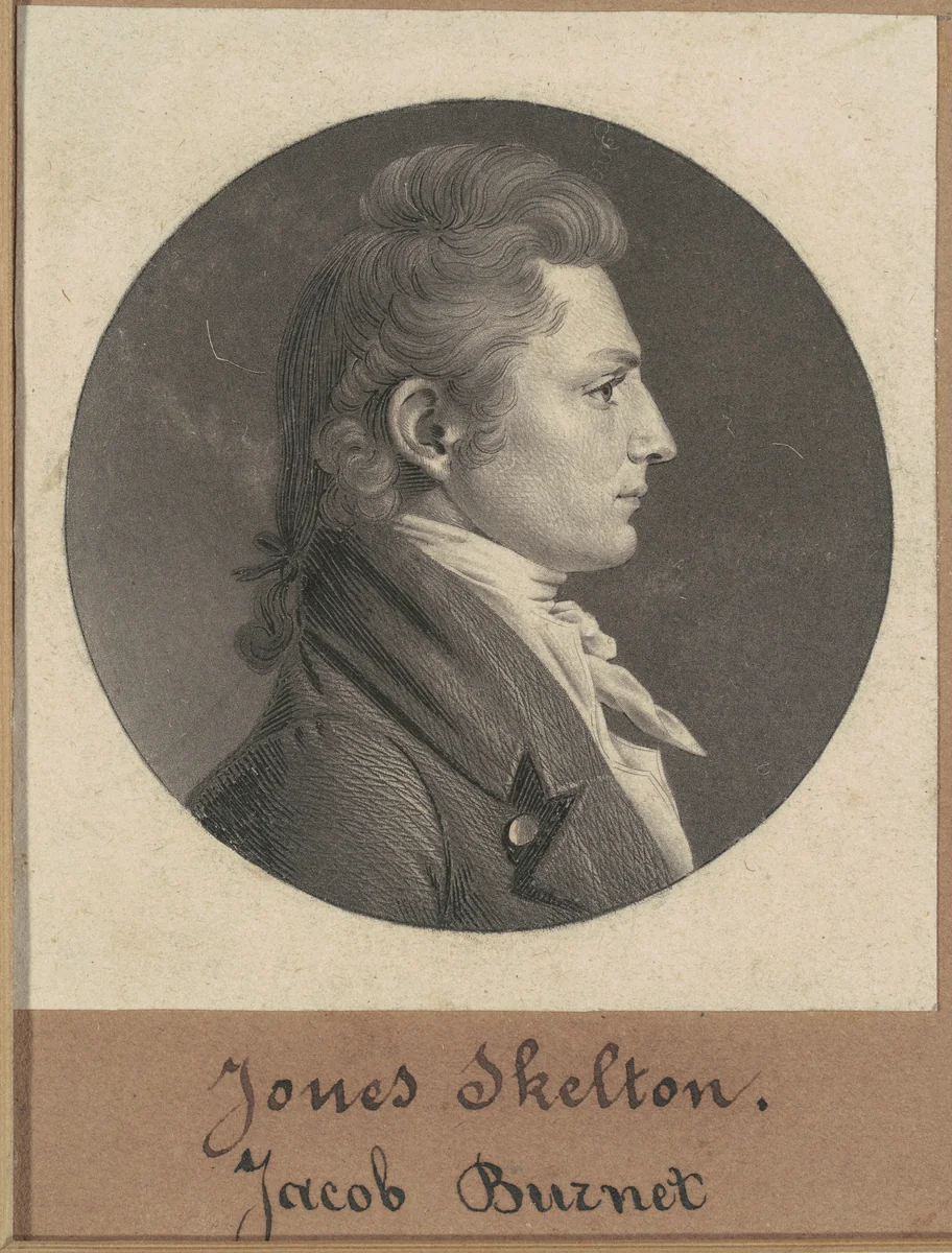 Jacob Burnet by Charles B. J. Févret de Saint-Mémin, print, 1807