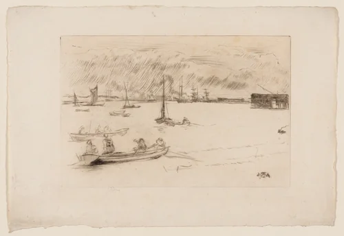 Greenhithe by James McNeill Whistler, print, 1877
