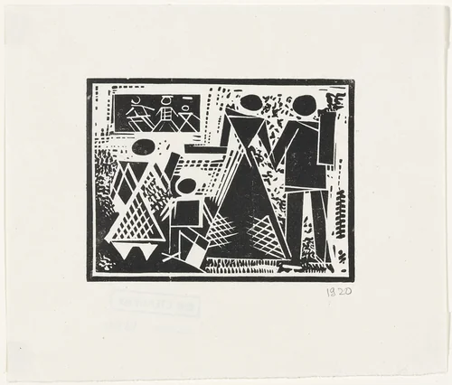 Family by Varvara Stepanova, print, 1920