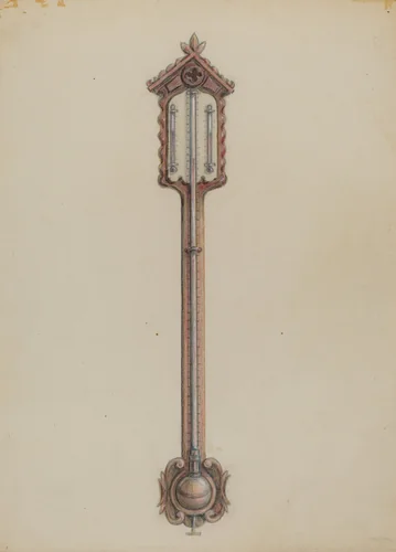 Thermometer by Franklin C. Moyan, index of american design, 1936
