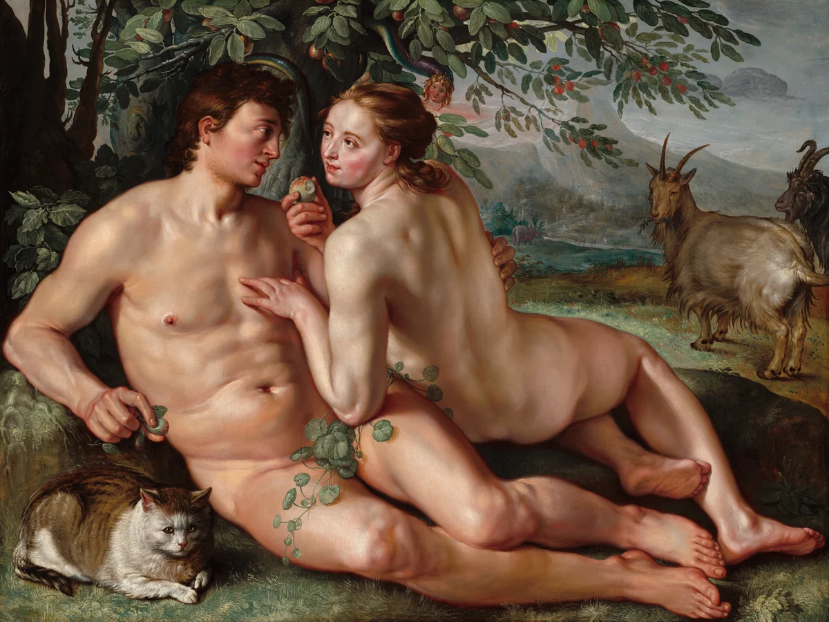 The Fall of Man by Hendrick Goltzius, painting, 1616