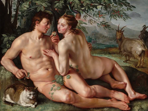 The Fall of Man by Hendrick Goltzius, painting, 1616
