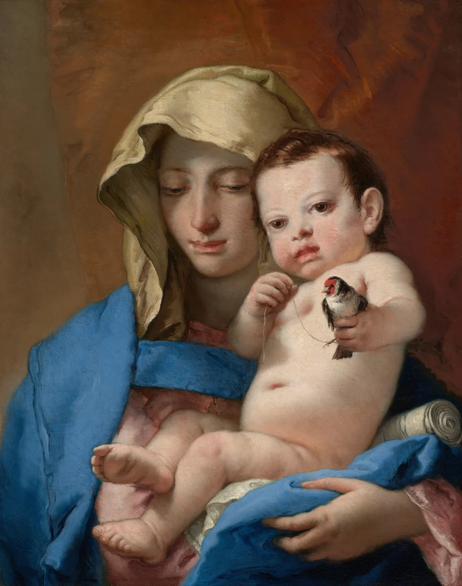 Madonna of the Goldfinch by Giovanni Battista Tiepolo, painting, 1767-1770