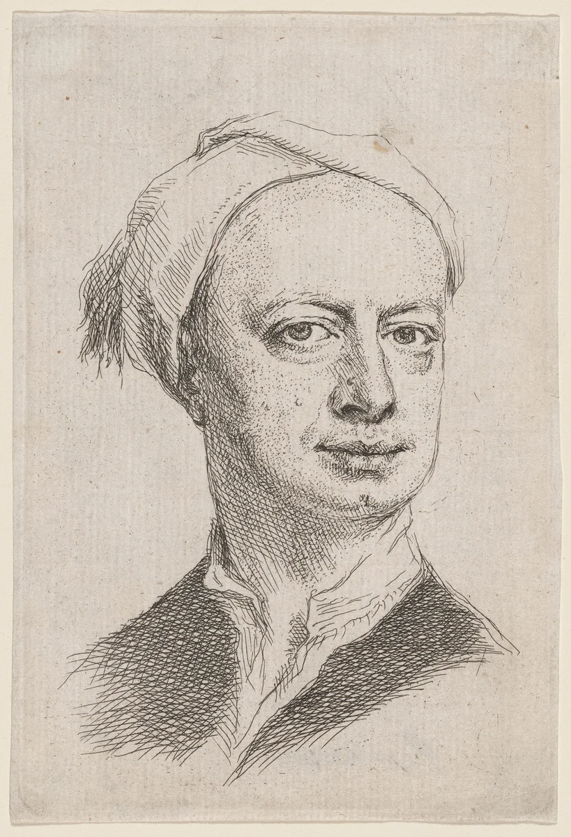Self-Portrait by Jonathan Richardson, Jr., print, 1728-1738
