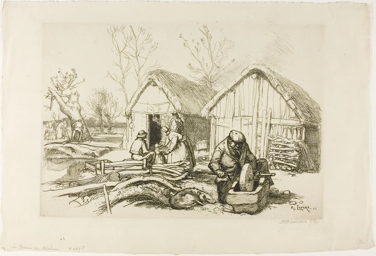The Woodcutter's House by Louis Auguste Lepère, print, 1915