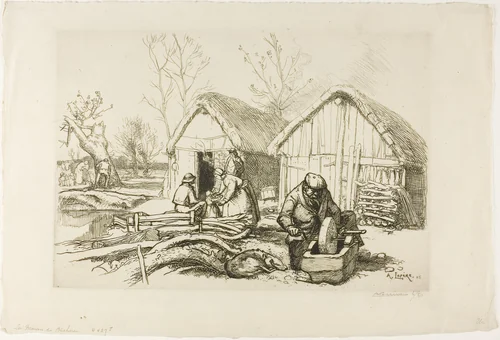 The Woodcutter's House by Louis Auguste Lepère, print, 1915