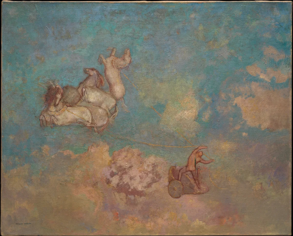 The Chariot of Apollo by Odilon Redon, painting, 1905-1916