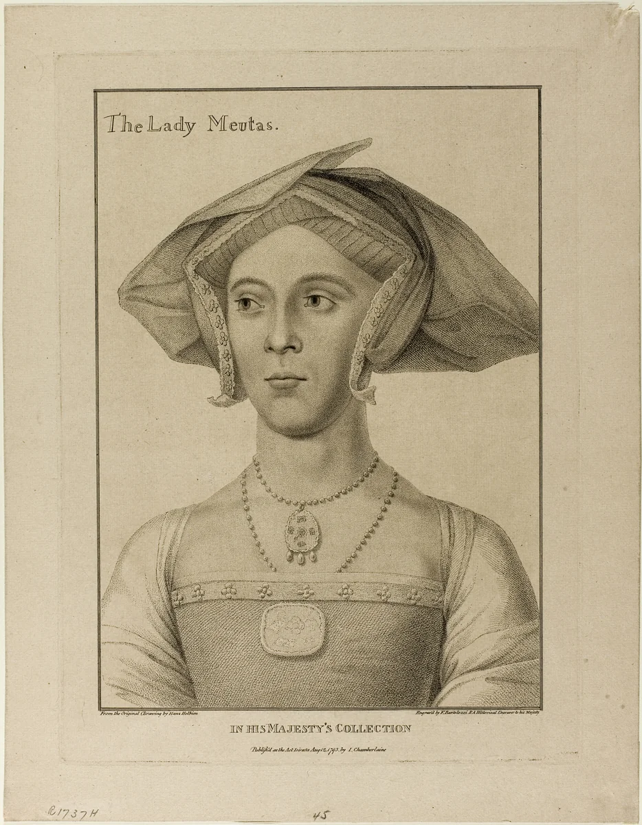 Lady Meutas by Francesco Bartolozzi, print, 1795