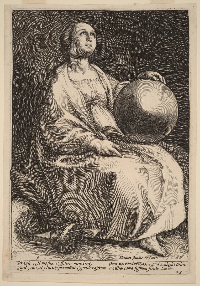 Urania by Hendrick Goltzius, print, 1592