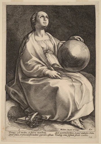 Urania by Hendrick Goltzius, print, 1592
