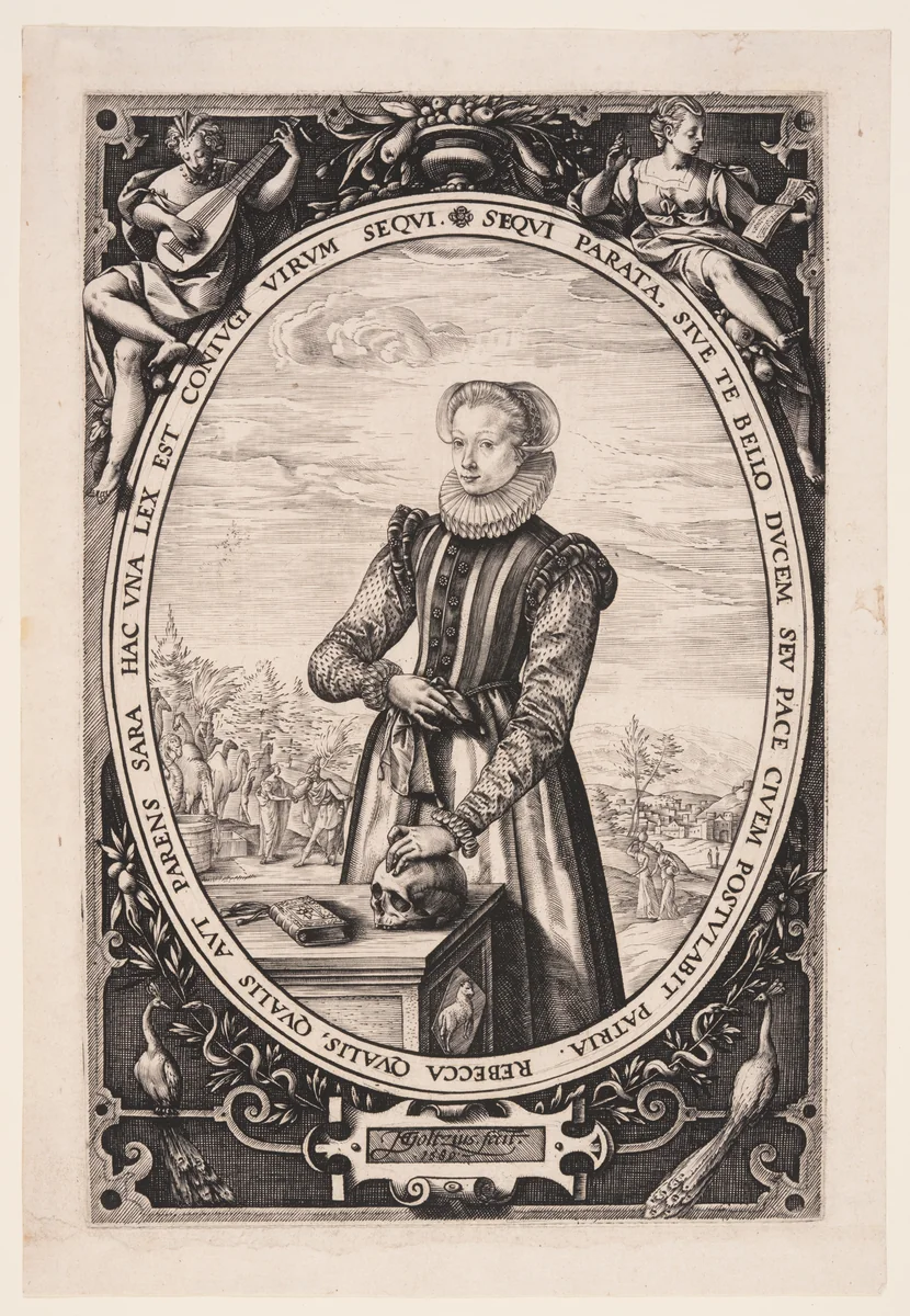 Josina Hamels by Hendrick Goltzius, print, 1580