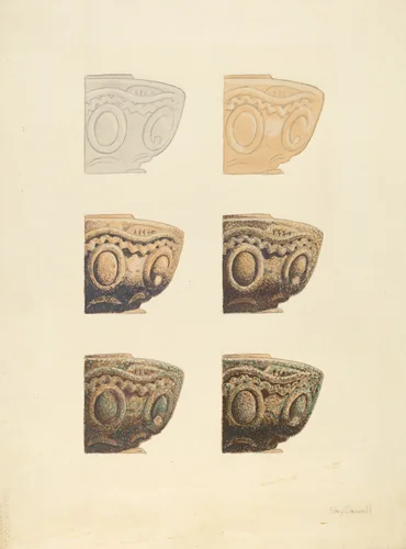 Renderings of Stone (Demo.) by Ray Caswell, index of american design, 1935-1942