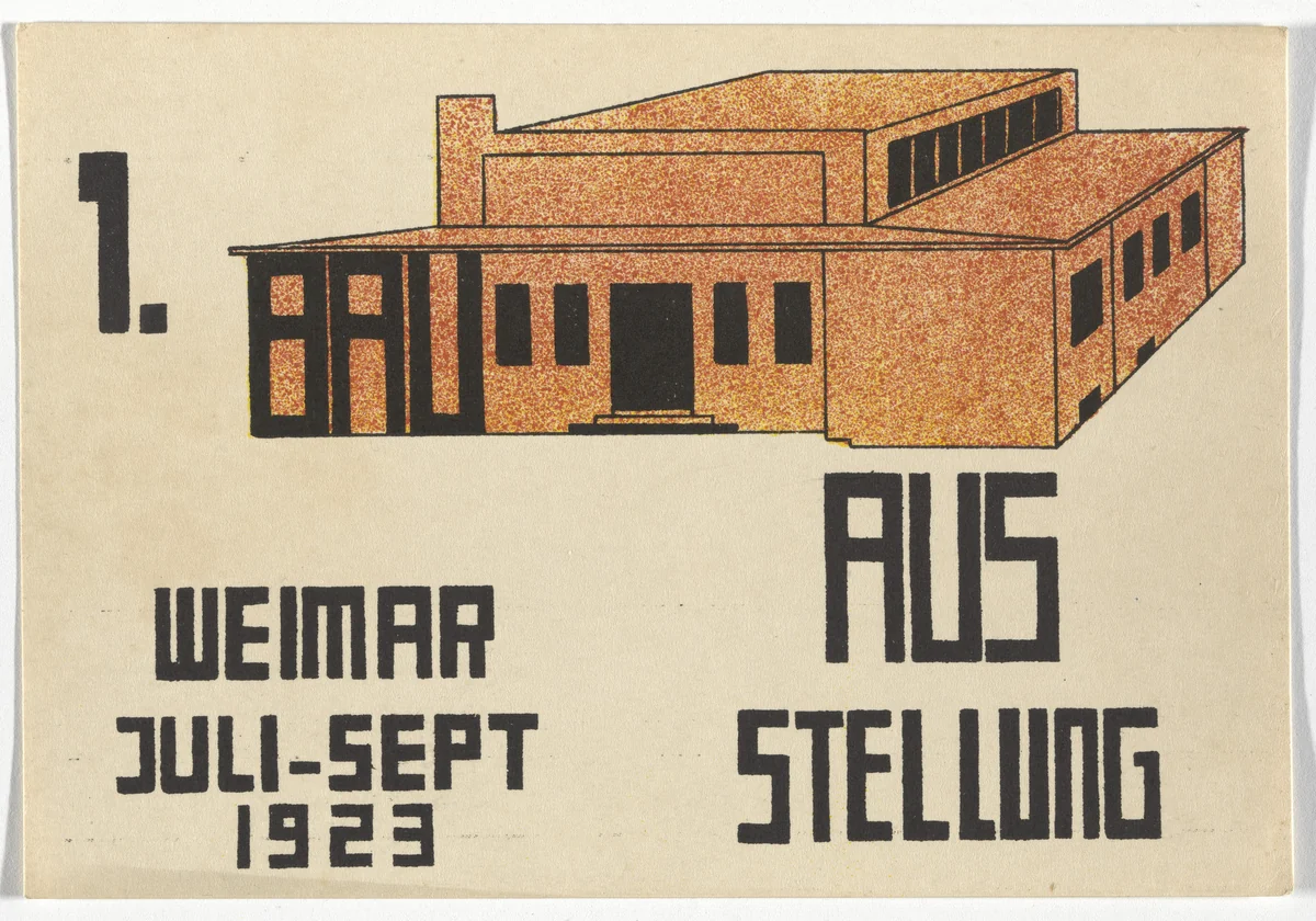 Bauhaus Ausstellung Weimar Juli - Sept 1923 by Paul Häberer, design, 1923