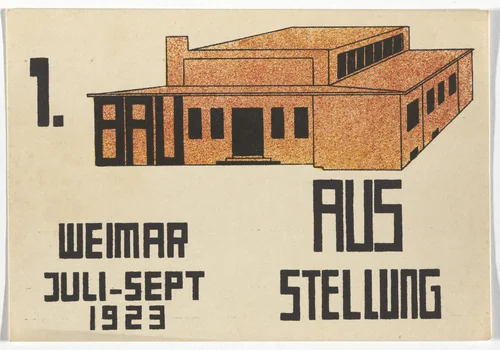 Bauhaus Ausstellung Weimar Juli - Sept 1923 by Paul Häberer, design, 1923