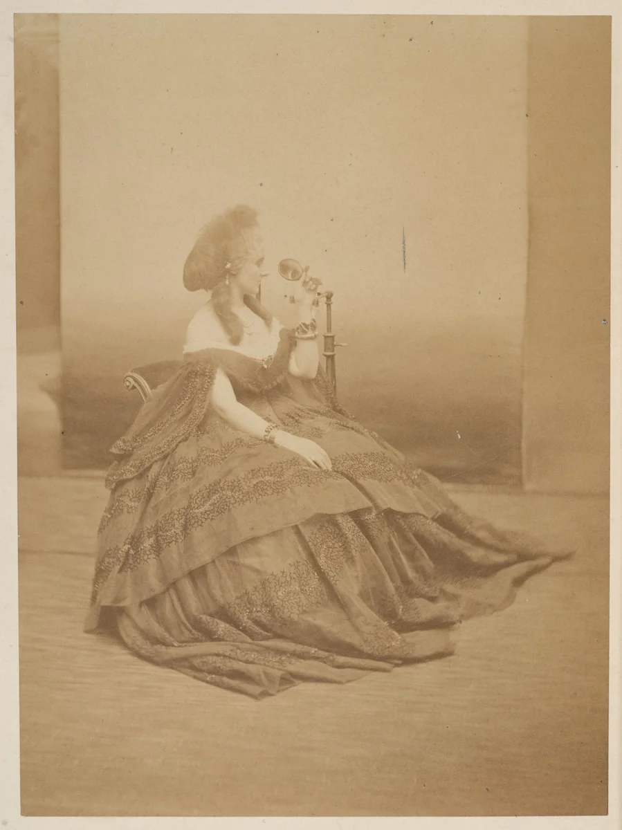 Les yeux mirés by Pierre-Louis Pierson, photograph, 1860-1869