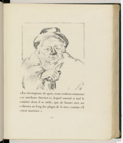 In-text plate (page 103) from Daphnis et Chloé by Pierre Bonnard, illustrated book, 1902