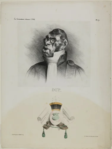 Dup…, plate 171 from Célébrités de la Caricature by Honoré-Victorin Daumier, print, 1832