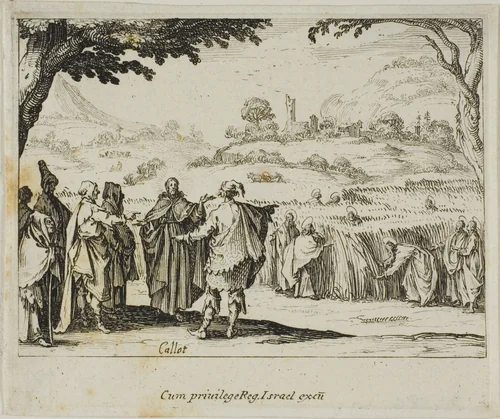 Jesus with the Pharisees, from The New Testament by Jacques Callot, print, 1635
