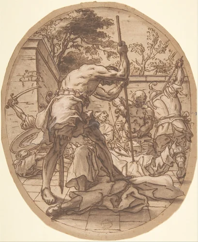 A Massacre by anonymous, drawing, 1600-1700