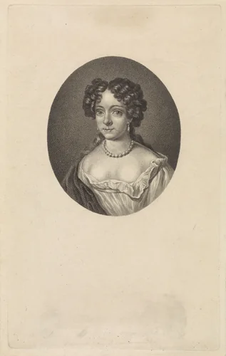Portret van Maria Duyst van Voorhout by Willem van Senus, print, 1822-1826