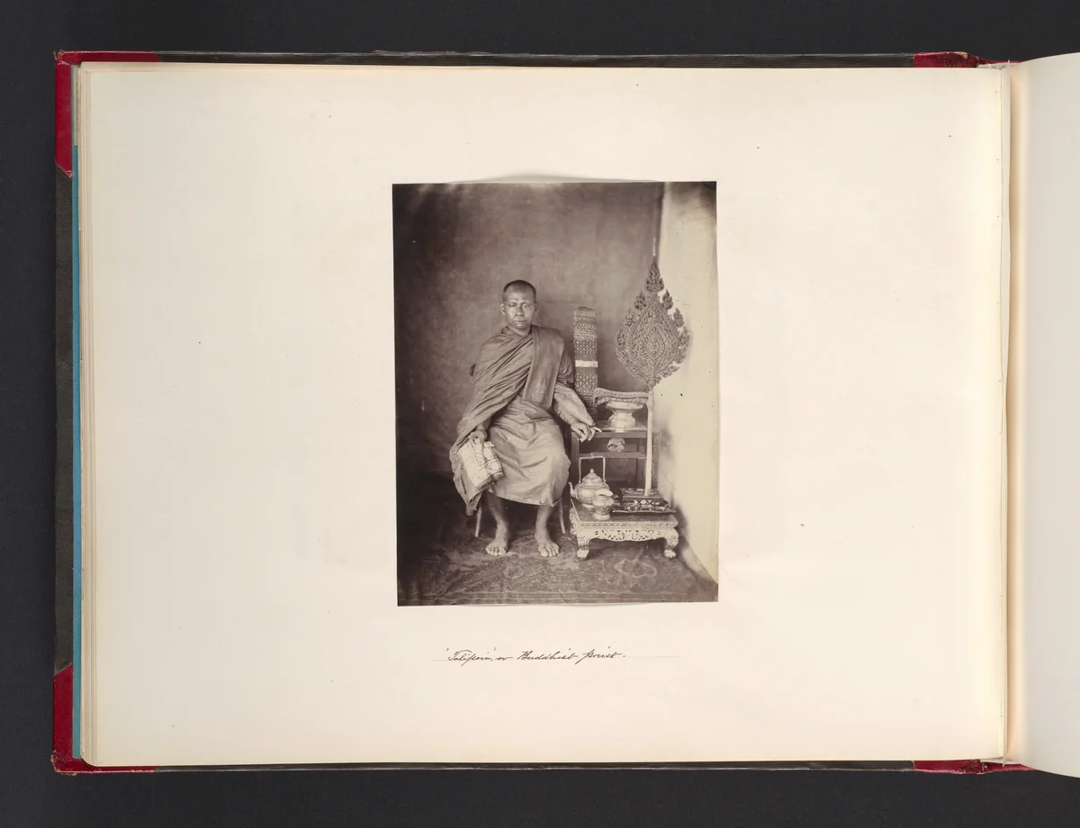 [Buddhist Priest] by John Thomson, photograph, 1865