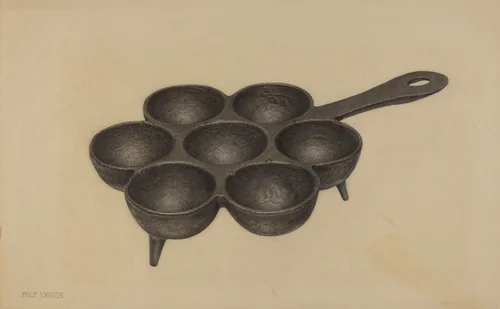 Muffin Pan by Philip Johnson, index of american design, 1938
