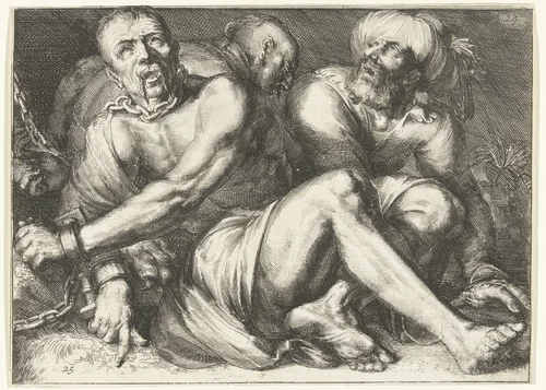 Gevangenen by Romeyn de Hooghe, print, 1700