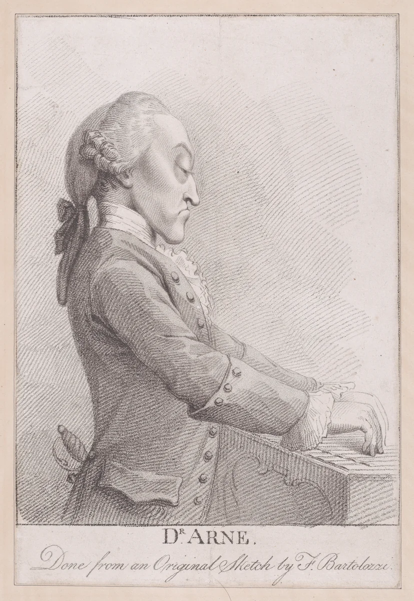 Dr. Arne by Francesco Bartolozzi, print, 1782