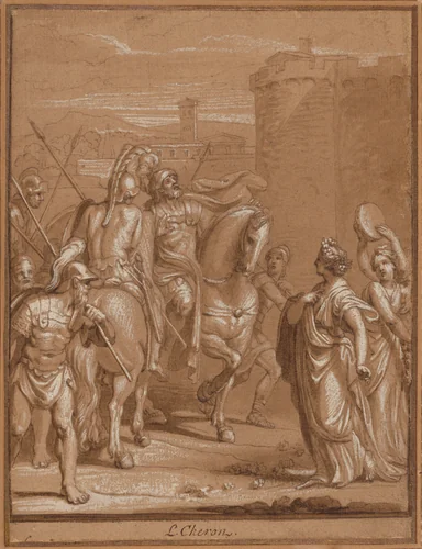 Daughter of Jephthah by Louis Chéron, drawing, 1670-1700