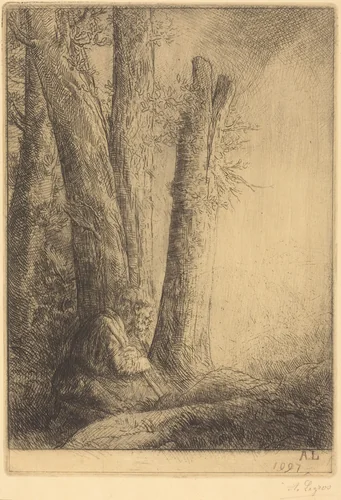Study for the Prodigal Son (Etude pour L'enfant prodigue) by Alphonse Legros, print, 1837-1911