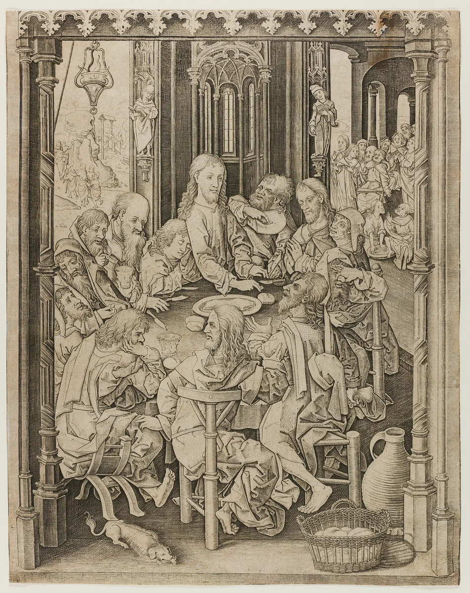 The Last Supper by Master I.A.M., print, 1470-1495