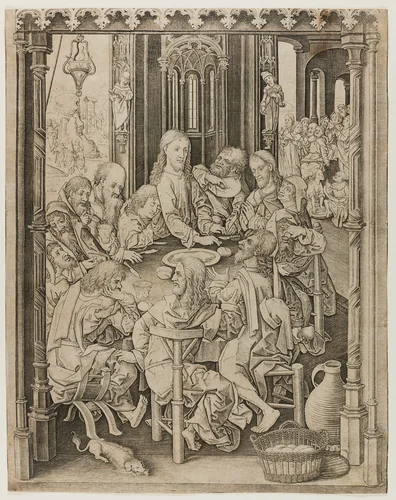 The Last Supper by Master I.A.M., print, 1470-1495