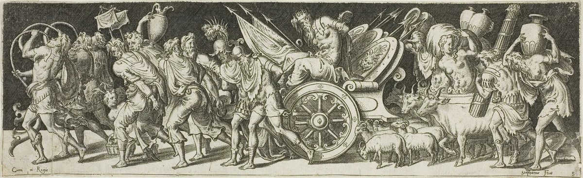 Combats and Triumphs by Etienne Delaune, print, 1538-1583