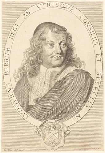 Louis Berryer by Claude Mellan, print, 1667