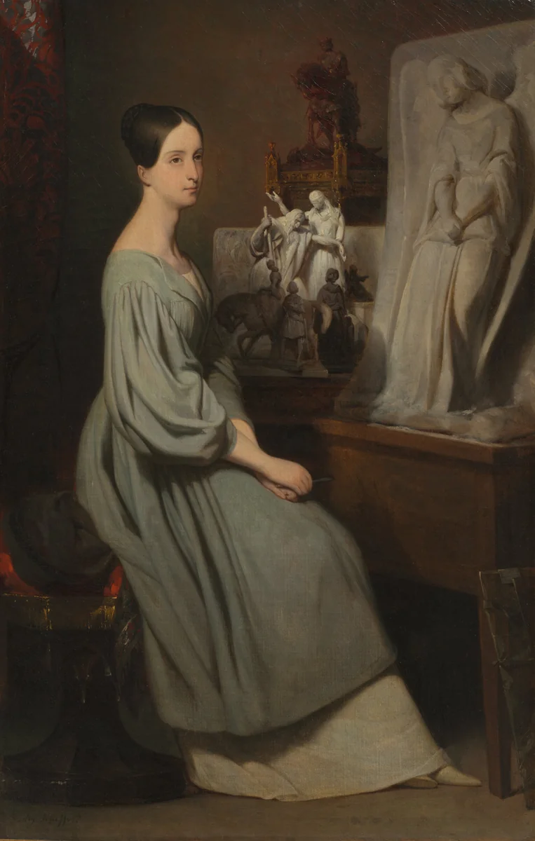 Princess Marie d'Orléans in Her Studio by Ary Scheffer, painting, 1833-1843