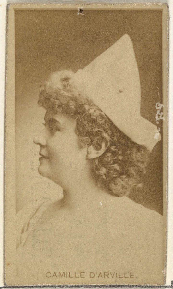 Camille D'arville, from the Actors and Actresses series (N145-8) issued by Duke Sons & Co. to promote Duke Cigarettes by W. Duke, Sons & Co., photograph, 1890-1895