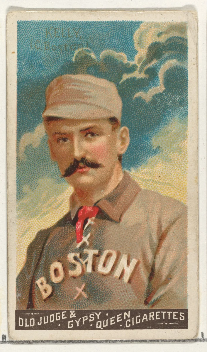 King Kelly, Catcher, Boston, from the Goodwin Champion series for Old Judge and Gypsy Queen Cigarettes by Goodwin & Company, print, 1888
