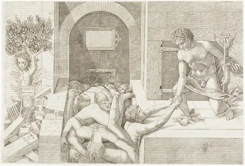 Ignorance and Mercury by Andrea Mantegna, print, 1451-1506