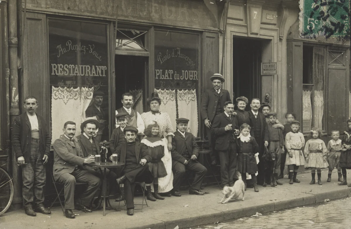 Restaurant, Plat du jour, Picolo d’Auvergne, 7, rue Boulay, Paris by Unidentified Photographer, photograph, 1907