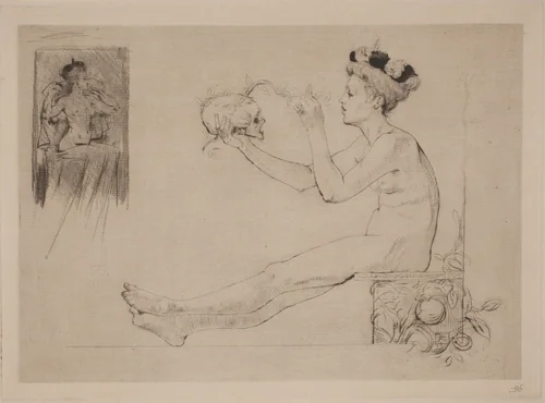 La Coquetterie by Armand Rassenfosse, print, 1895