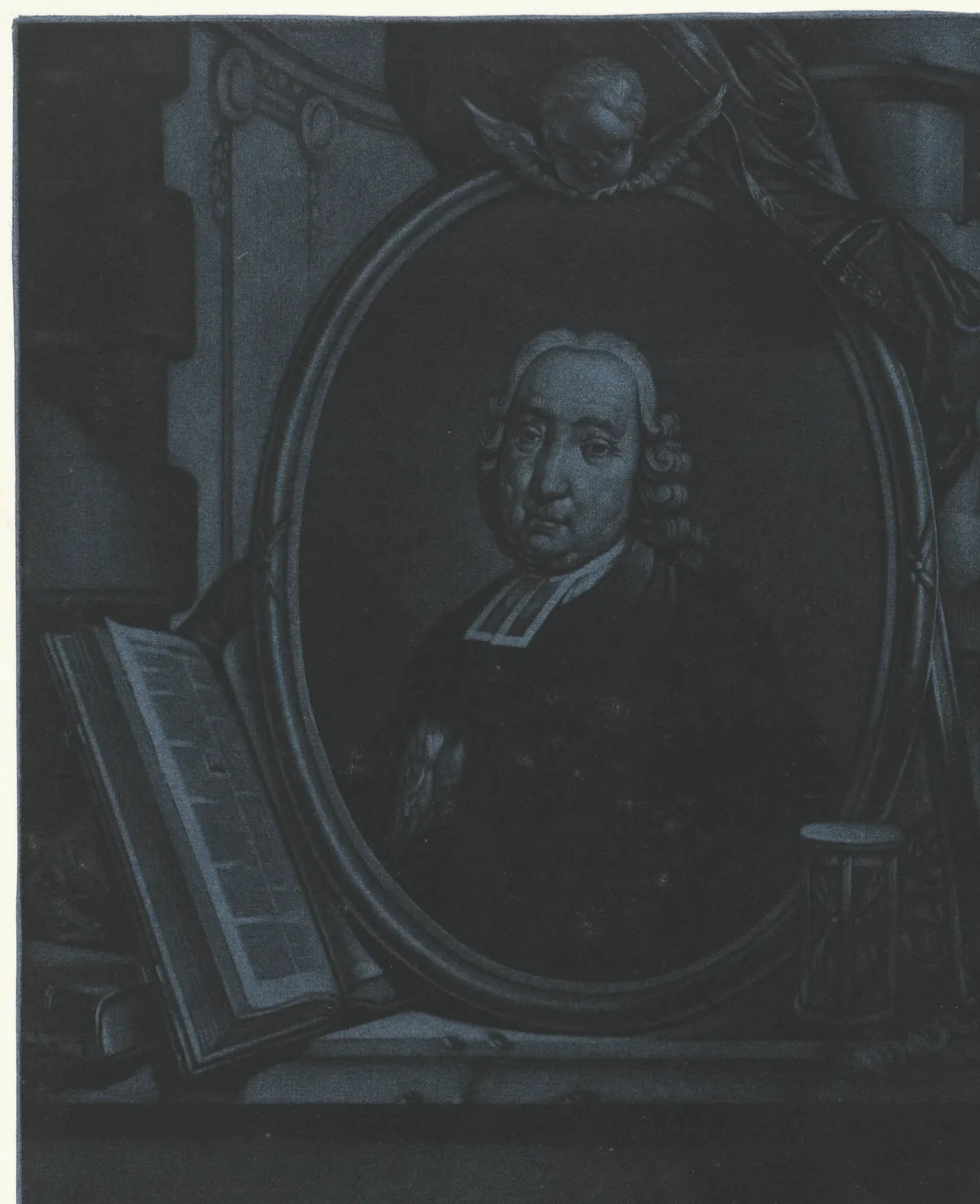 Portret van Petrus van Ede by Jan Stolker, print, 1759-1785